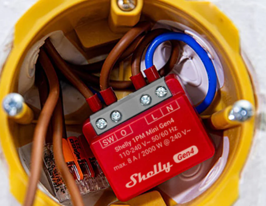 interruptor inteligente con medición de potencia, WIFI para sistema domótico